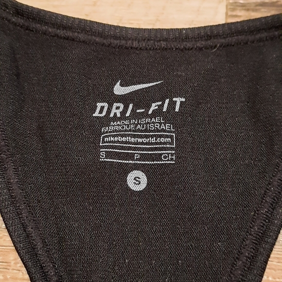 Women's Nike Dri-Fit Knit Seamless Training Muscle Tank Top Size S BLACK - Picture 3 of 6